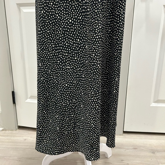 SOLD Vintage Valentino Intimo Black Polkadots Night Gown + Wrap Dress Set - Picture 16 of 16